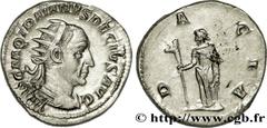 TRAJAN DECIUS Antoninien 251 Rome R1 billon (21mm, 3,96g, 12h) Obverse : IMP C M Q TRAIANVS DECIVS AVG Buste radié et cuirassé de Trajan Dèce à droite, vu de trois quarts en arrière (B4) Reverse : D-A