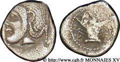MASSALIA - MARSEILLE(474-410 avant J.-C.) Litra au crabe N° v15_0045    Date : c. 470-450 AC. Métal : argent Diamètre : 9,5mm Axe des coins : 9h. Poids : 0,65g. Degré de rareté : R1 Etat de conservati