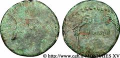 IMITATIONS DE MONNAIES ROMAINES(Ier siècle avant J.-C. - Ier siècle après J.-C.) As à l'autel de Lyon, imitation celtique de Tibère N° v15_0353    Date : c. Ier siècle après J.-C. Métal : bronze Diamè