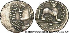 REMES (Région de Reims)(IIe - Ier siècles avant J.-C.) Denier ATEVLA/VLATOS, classe I N° v15_1279    Date : c. 60-30 AC. Métal : argent Diamètre : 14,5mm Axe des coins : 7h. Poids : 1,58g. Degré de ra