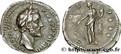 ANTONINUS PIUS Denier Augustus 151-152 Rome silver (17mm, 3,39g, 6h) Obverse : ANTONINVS AVG - PIVS P P TR P XIII Tête laurée d’Antonin le Pieux à droite (O*) Reverse : CO-S - IIII Fortuna (la Fortune