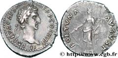 NERVA Denier 97 Rome R1 silver (19mm, 3,49g, 6h) Obverse : IMP NERVA CAES AVG - P M TR P COS III PP Tête laurée de Nerva à droite (O*) Reverse : FORTVNA - AVGVST Fortuna (la Fortune) debout à gauche, 