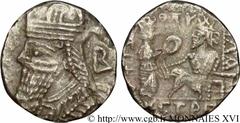 ROYAUME PARTHE - VOLOGESE IV(147-191) Tétradrachme N° v16_0118    Date : 177 Nom de l'atelier : Séleucie du Tigre Métal : billon Diamètre : 26mm Axe des coins : 12h. Poids : 12,04g. Degré de rareté : 