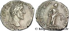 ANTONINUS PIUS Denier Augustus 151 Rome R1 silver (17mm, 3,52g, 6h) Obverse : IMP CAES T AEL HADR ANTONINVS AVG PIVS P P Tête laurée d'Antonin le Pieux à droite (O*) Reverse : TR POT XIIII - COS IIII/