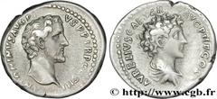 ANTONINUS PIUS and MARCUS AURELIUS Denier 140 Rome R2 silver (17mm, 3,45g, 12h) Obverse : ANTONINVS AVG - PIVS P P TR P COS III Tête nue d'Antonin le Pieux à droite (O°) Reverse : AVRELIVS CAES AVG PI