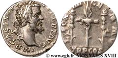 SEPTIME SEVERE(13/04/193-4/02/211)Lucius Septimius Severus Denier N° v18_0434    Date : 193 Nom de l'atelier : Rome Métal : argent Diamètre : 17mm Axe des coins : 12h. Poids : 2,87g. Degré de rareté :