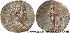 SEPTIME SEVERE(13/04/193-4/02/211)Lucius Septimius Severus Sesterce, (GB, ئ 30) N° v18_0445    Date : 194 Nom de l'atelier : Rome Métal : bronze Diamètre : 30mm Axe des coins : 6h. Poids : 27,49g. Deg