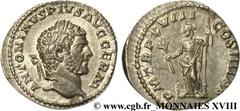 CARACALLA(27/05/196-8/04/217)Marcus Aurelius AntoninusAuguste(4/02/211-8/04/217) Denier N° v18_0470    Date : 215 Nom de l'atelier : Rome Métal : argent Diamètre : 18mm Axe des coins : 6h. Poids : 3,2