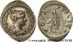 GETA(06/198-26/02/212)Lucius puis Publius Septimius GetaCésar(06/198-fin209) Denier N° v18_0480    Date : 205 Nom de l'atelier : Rome Métal : argent Diamètre : 21,5mm Axe des coins : 12h. Poids : 3,29