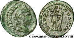 ELAGABAL(16/05/218-13/03/222) Marcus Aurelius Antoninus Assarion, (PB, ئ 18) N° v18_0503    Date : c. 218 Nom de l'atelier : Mésie inférieure, Marcianopolis Métal : bronze Diamètre : 17,5mm Axe des co