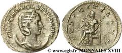 OTACILIA SEVERA(+249)Marcia Otacilia SeveraFemme de Philippe Ier, mère de Philippe II - Augusta (244-249) Antoninien N° v18_0555    Date : 245 Nom de l'atelier : Rome Métal : billon Diamètre : 21,5mm 