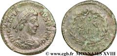 GRATIEN(24/08/367-25/08/383)Flavius Gratianus Nummus, (ئ 4) N° v18_0750    Date : 378-383 Nom de l'atelier : Savie, Siscia Métal : cuivre Diamètre : 15,5mm Axe des coins : 6h. Poids : 1,49g. Degré de 