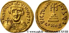 CONSTANS II(09/641-15/07/668) Solidus N° v18_0778    Date : 641-646 Nom de l'atelier : Constantinople Métal : or Diamètre : 18,5mm Axe des coins : 6h. Poids : 4,36g. Etat de conservation : SUP Prix de