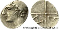 MASSALIA - MARSEILLE(350-220 avant J.-C.) Obole signée dans le favori N° v18_0799    Date : c. 250-220 AC. Métal : argent Diamètre : 9,5mm Axe des coins : 12h. Poids : 0,68g. Degré de rareté : R2 Etat