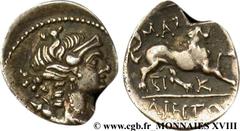 MASSALIA - MARSEILLE(IIIe - Ier siècles avant J.-C.) “Drachme légère” ou tétrobole N° v18_0803    Date : c. 130-121 AC. Métal : argent Diamètre : 17,5mm Axe des coins : 7h. Poids : 2,75g. Degré de rar