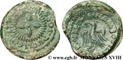 LEXOVIENS (Région de Lisieux)(IIe - Ier siècles avant J.-C.) Semis à l’aigle PVBLICOS.LIXOVIO.SIMISSOS. / CISIAMBOS.CATTOS.VERCOBRETO. N° v18_0871    Date : c. 50-40 AC. Métal : bronze Diamètre : 20mm