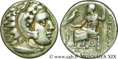ROYAUME DE MACEDOINE - ALEXANDRE III LE GRAND(336-323 avant J.-C.)Monnayage au nom et au type d'Alexandre III le Grand Drachme N° v19_0052    Date : c. 328-323 AC. Nom de l'atelier : Mysie, Lampsaque 