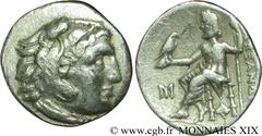 ROYAUME DE MACEDOINE - ANTIGONE LE BORGNE(323-301 avant J.-C.)Monnayage au nom et au type d'Alexandre III le Grand Drachme N° v19_0058    Date : c. 310-301 AC. Nom de l'atelier : Troade, Abydos Métal 
