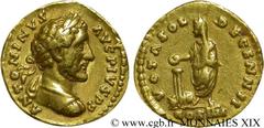 ANTONIN LE PIEUX(25/02/138-7/03/161)Titus Aurelius Fulvus Boionius Arrius AntoninusAuguste(10/07/138-7/03/161) Aureus N° v19_0216    Date : 158-159 Nom de l'atelier : Rome Métal : or Diamètre : 18,5mm