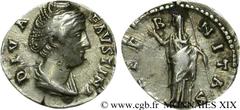FAUSTINE MERE(+141)Annia Galeria FaustinaConsécration d'Antonin le Pieux Denier N° v19_0221    Date : c. après 148 Nom de l'atelier : Rome Métal : argent Diamètre : 16,5mm Axe des coins : 6h. Poids : 