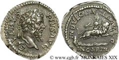 SEPTIME SEVERE(13/04/193-4/02/211)Lucius Septimius Severus Denier N° v19_0230    Date : 204 Nom de l'atelier : Rome Métal : argent Diamètre : 19mm Axe des coins : 6h. Poids : 3,40g. Etat de conservati