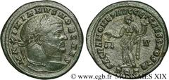 GALERE(1/03/293-5/05/311)Galerius Valerius MaximianusCésar(1/03/293-1/05/305) Follis ou nummus N° v19_0358    Date : 301 Nom de l'atelier : Vénétie et Istrie, Aquilée Métal : cuivre Diamètre : 27,5mm 