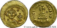 HERACLIUS et HERACLIUS CONSTANTIN(22/01/613-4/07/638) Solidus N° v19_0402    Date : 613-616 Nom de l'atelier : Constantinople Métal : or Diamètre : 20,5mm Axe des coins : 7h. Poids : 4,47g. Degré de r