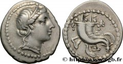 ROMAN REPUBLIC - ANONYMOUS Type : Denier  Date : 81 AC.  Mint name / Town : Atelier oriental  Metal : silver  Millesimal fineness : 950  ‰ Diameter : 19,5  mm Orientation dies : 12  h. Weight : 3,83  