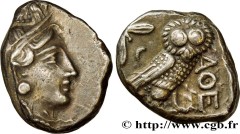 ATTICA - ATHENS Type : Tétradrachme  Date : c. 350-320 AC.  Mint name / Town : Athènes, Attique  Metal : silver  Diameter : 25  mm Orientation dies : 9  h. Weight : 17,18  g. Rarity : R1  Obverse lege