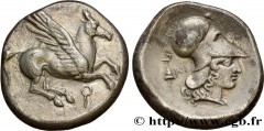 CORINTHIA - CORINTH Type : Statère  Date : c. 405-345 AC.  Mint name / Town : Corinthe, Corinthie  Metal : silver  Diameter : 21  mm Orientation dies : 12  h. Weight : 8,43  g. Rarity : R1  Obverse le