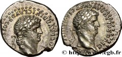 NERO and CLAUDIUS Type : Didrachme  Date : 63-64  Mint name / Town : Cappadoce, Césarée  Metal : silver  Millesimal fineness : 700  ‰ Diameter : 21,5  mm Orientation dies : 12  h. Weight : 7,24  g. Ra