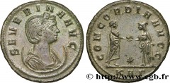 SEVERINA Type : Aurelianus  Date : fin 274 - début 275  Date : 274-275  Mint name / Town : Serdica  Metal : billon  Millesimal fineness : 50  ‰ Diameter : 23,5  mm Orientation dies : 12  h. Weight : 4