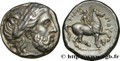 MACEDONIA - MACEDONIAN KINGDOM - PHILIP II Type : Tétradrachme  Date : c. 342/341 - 329/8 AC.  Mint name / Town : Amphipolis, Macédoine  Metal : silver  Diameter : 24,5  mm Orientation dies : 2  h. We