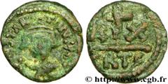 CONSTANS II (09/641-15/07/668) Demi-follis 643-647 N° bby_208810 Date : 643-647 Nom de l'atelier : Carthage Métal : cuivre Diamètre : 18mm Axe des coins : 8h. Poids : 3,25g. Degré de rareté : R1 Etat 