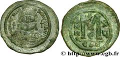 JUSTINIEN Ier (1/08/527-14/11/565) Follis 541-542 N° bby_208858 Date : 541-542 Nom de l'atelier : Constantinople Métal : cuivre Diamètre : 36,5mm Axe des coins : 7h. Poids : 19,80g. Degré de rareté : 