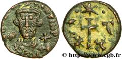 CONSTANS II (09/641-15/07/668) Demi-follis 648-658 N° bby_208867 Date : 648-658 Nom de l'atelier : Carthage Métal : cuivre Diamètre : 18,5mm Axe des coins : 9h. Poids : 5,76g. Degré de rareté : R1   E