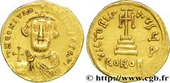 CONSTANS II (09/641-15/07/668) Solidus 650-651 N° bby_208993 Date : 650-651 Nom de l'atelier : Constantinople Métal : or Diamètre : 20mm Axe des coins : 6h. Poids : 4,32g. Degré de rareté : R1   Etat 