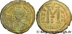 JUSTINIEN Ier (1/08/527-14/11/565) Follis 543-544 N° bby_209650 Date : 543-544 Nom de l'atelier : Nicomédie Métal : cuivre Diamètre : 35mm Axe des coins : 7h. Poids : 19,16g. Degré de rareté : R1   Et