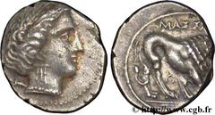 MASSALIA - MARSEILLE (IIIe - Ier siècles avant J.-C.) “Drachme légère” ou tétrobole, groupe 1 200-150 AC. N° bga_132424 Date : 200-150 AC. Métal : argent Diamètre : 16,00mm Axe des coins : 6h. Poids :
