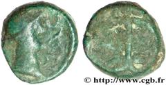 MASSALIA - MARSEILLE (IIIe - Ier siècles avant J.-C.) Bronze au caducée après 49 AC. N° bga_148947 Date : après 49 AC. Métal : bronze Diamètre : 11,7mm Axe des coins : 7h. Poids : 2,38g. Degré de rare
