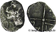 MASSALIA - MARSEILLE (IIIe - Ier siècles avant J.-C.) Obole au N sous le menton, tête à gauche c. 90-49 AC. N° bga_162349 Date : c. 90-49 AC. Métal : argent Diamètre : 9,2mm Axe des coins : 2h. Poids 