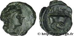 MASSALIA - MARSEILLE (IIIe - Ier siècles avant J.-C.) Petit bronze au taureau (hémiobole ?) c. 150-130 AC. N° bga_162366 Date : c. 150-130 AC. Métal : bronze Diamètre : 14,5mm Axe des coins : 5h. Poid