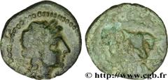MASSALIA - MARSEILLE (IIIe - Ier siècles avant J.-C.) Petit bronze au taureau (hémiobole ?) c. 150-130 AC. N° bga_162368 Date : c. 150-130 AC. Métal : bronze Diamètre : 15mm Axe des coins : 7h. Poids 