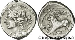 MASSALIA - MARSEILLE (IIIe - Ier siècles avant J.-C.) “Drachme légère” ou tétrobole c. 130-121 AC. N° bga_162624 Date : c. 130-121 AC. Métal : argent Diamètre : 16,5mm Axe des coins : 7h. Poids : 2,67