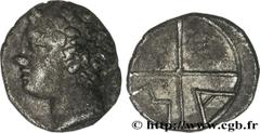 MASSALIA - MARSEILLE (474-410 avant J.-C.) Obole MA, tête à gauche c. 121-82 AC. N° bga_164173 Date : c. 121-82 AC. Métal : argent Diamètre : 9,5mm Axe des coins : 4h. Poids : 0,60g. Etat de conservat