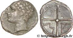MASSALIA - MARSEILLE (474-410 avant J.-C.) Obole MA, tête à gauche c. 121-82 AC. N° bga_176011 Date : c. 121-82 AC. Métal : argent Diamètre : 11mm Axe des coins : 4h. Poids : 0,67g.   Etat de conserva