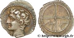 MASSALIA - MARSEILLE (474-410 avant J.-C.) Obole MA, tête à gauche c. 121-82 AC. N° bga_178549 Date : c. 121-82 AC. Métal : argent Diamètre : 11mm Axe des coins : 8h. Poids : 0,68g. Etat de conservati