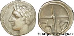 MASSALIA - MARSEILLE (474-410 avant J.-C.) Obole MA, tête à gauche c. 121-82 AC. N° bga_178557 Date : c. 121-82 AC. Métal : argent Diamètre : 11mm Axe des coins : 12h. Poids : 0,59g.   Etat de conserv