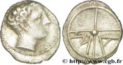 MASSALIA - MARSEILLE (Ve - Ier siècles avant J.-C.) Obole MA, tête à droite c. 350-220 AC. N° bga_197829 Date : c. 350-220 AC. Métal : argent Diamètre : 11,5mm Axe des coins : 12h. Poids : 0,72g. Degr