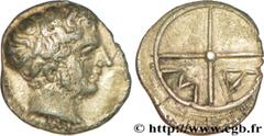 MASSALIA - MARSEILLE (Ve - Ier siècles avant J.-C.) Obole MA, tête à droite c. 350-220 AC. N° bga_197835 Date : c. 350-220 AC. Métal : argent Diamètre : 11mm Axe des coins : 7h. Poids : 0,86g. Degré d